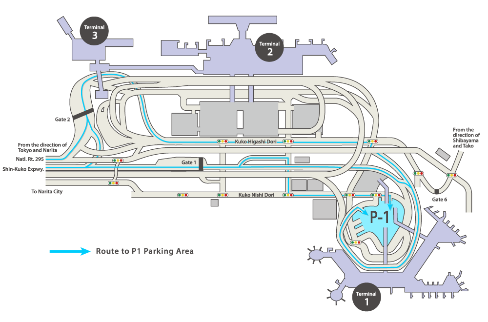 Terminal 1 P1 Parking Area Map